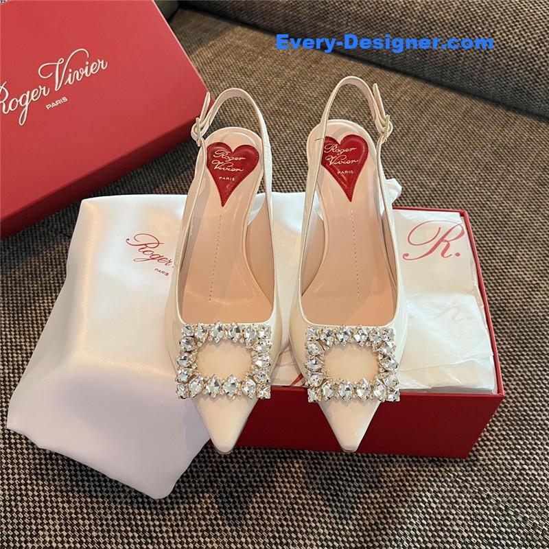 Roger vivier new side drill buckle high heels
