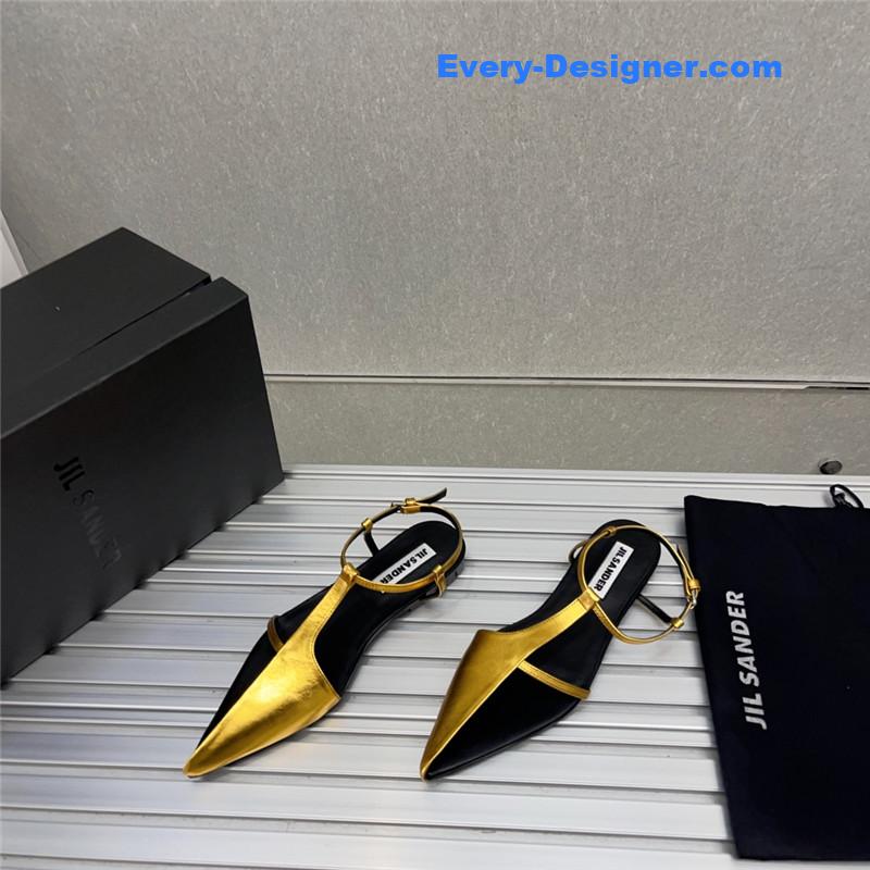 jil sander spring and summer new small high-heeled sandals