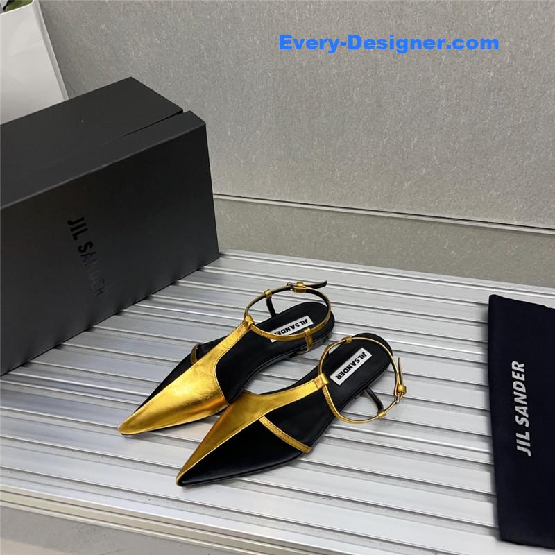 jil sander spring and summer new small high-heeled sandals
