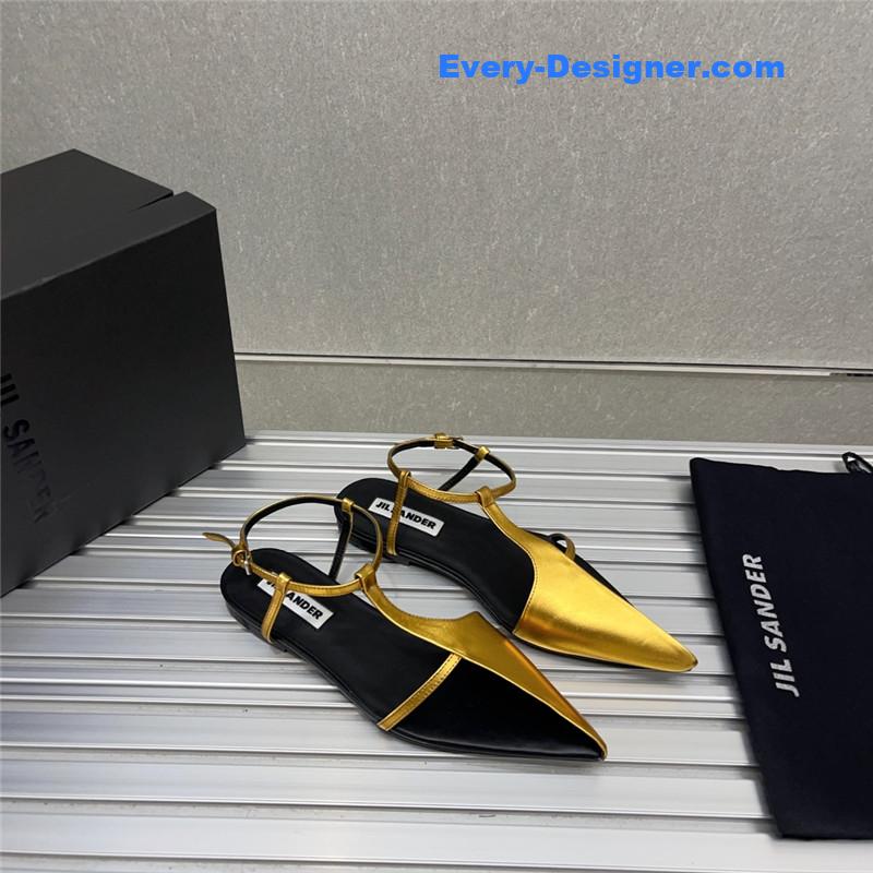 jil sander spring and summer new small high-heeled sandals