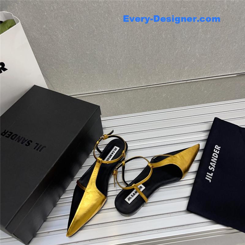 jil sander spring and summer new small high-heeled sandals