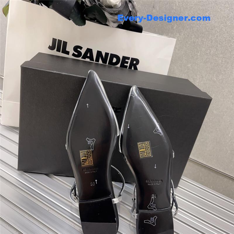 jil sander spring and summer new small high-heeled sandals