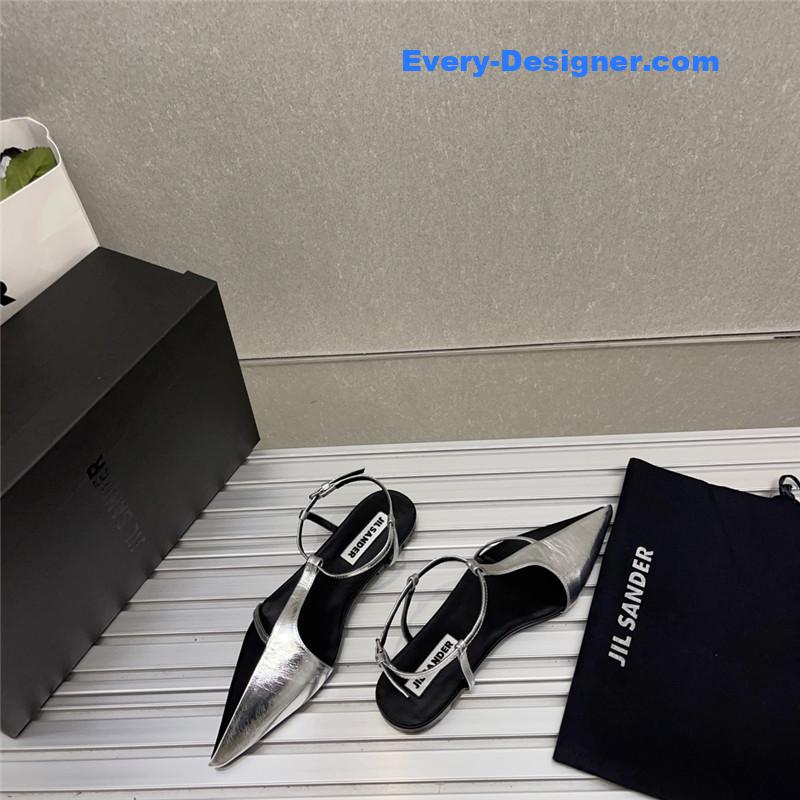 jil sander spring and summer new small high-heeled sandals