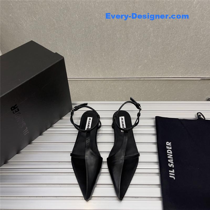 jil sander spring and summer new small high-heeled sandals