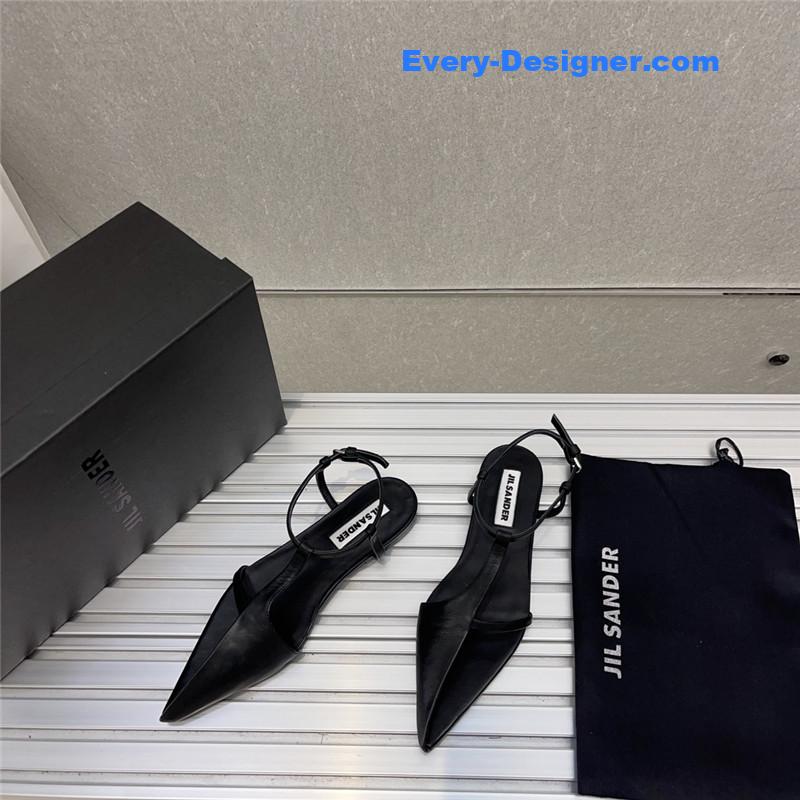 jil sander spring and summer new small high-heeled sandals