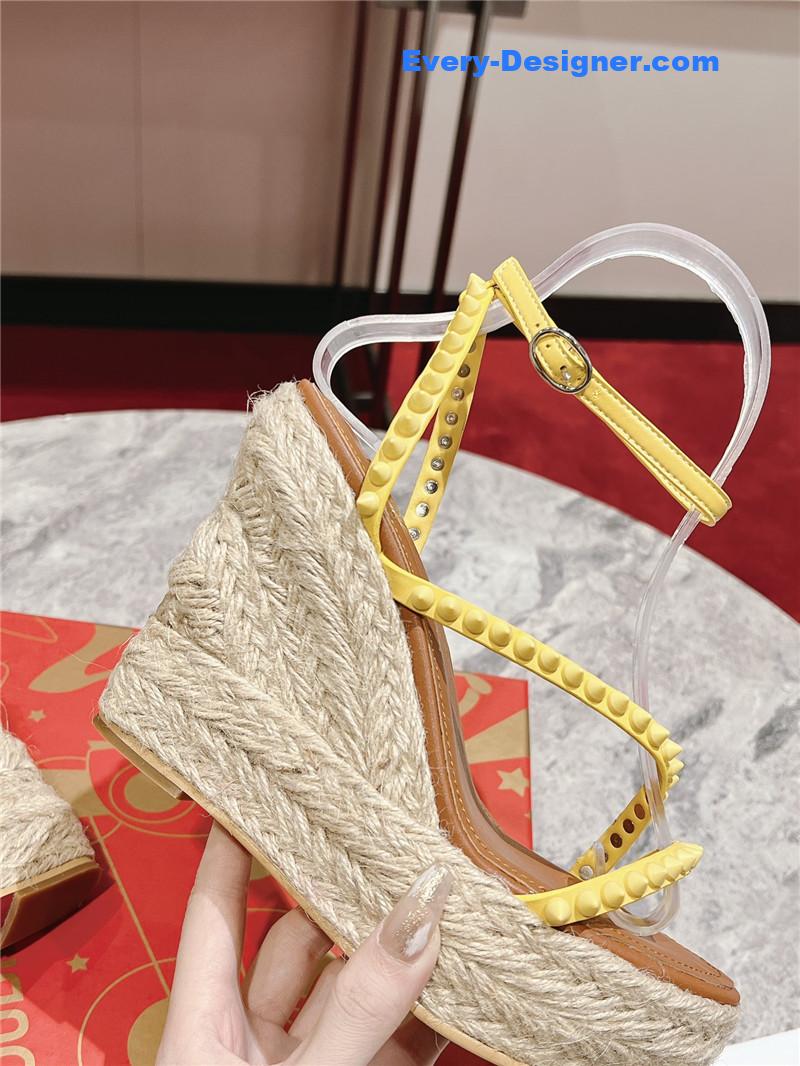 Chr1st1an louboutin mafaldina zeppa wedge sandals