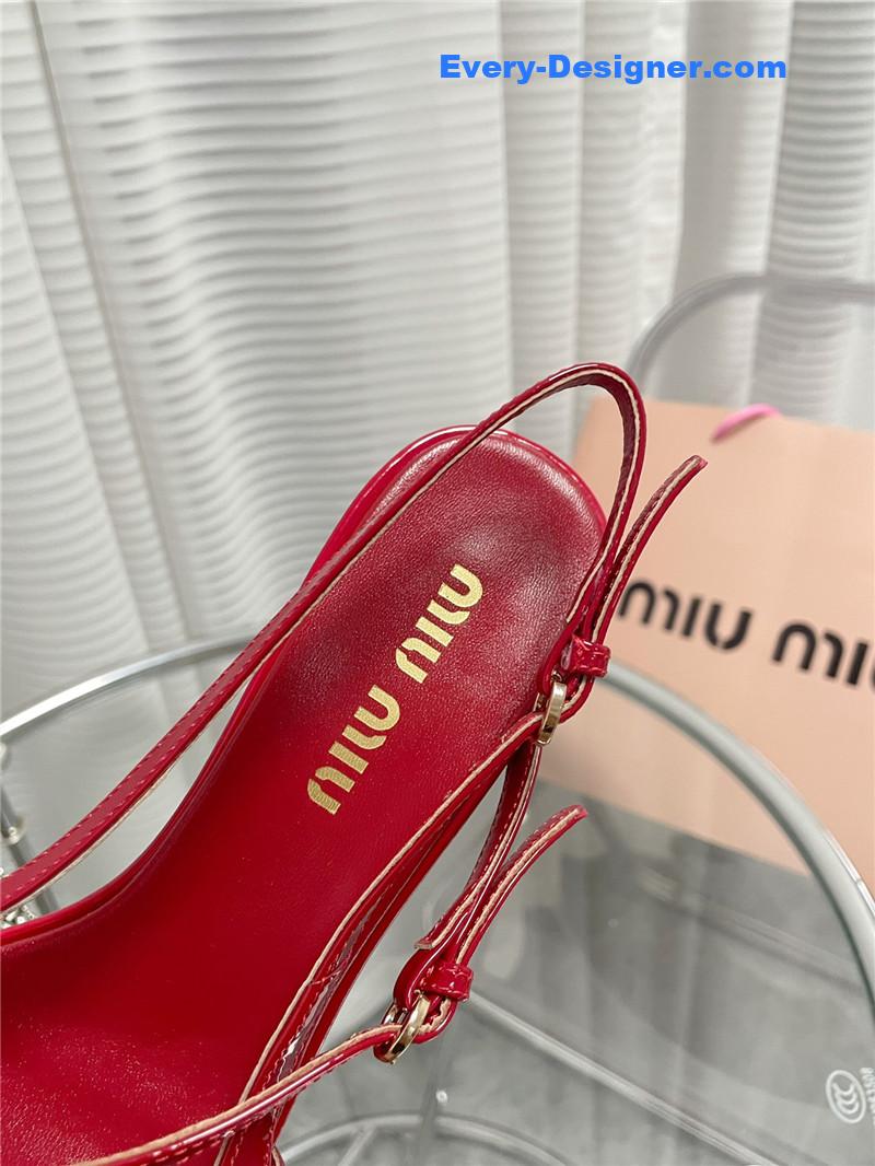 M1um1u spring and summer catwalk style kitten heel sandals