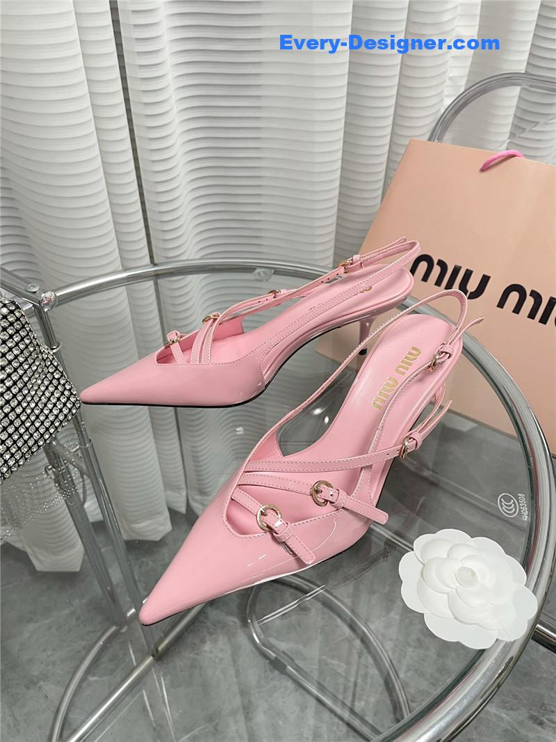 M1um1u spring and summer catwalk style kitten heel sandals