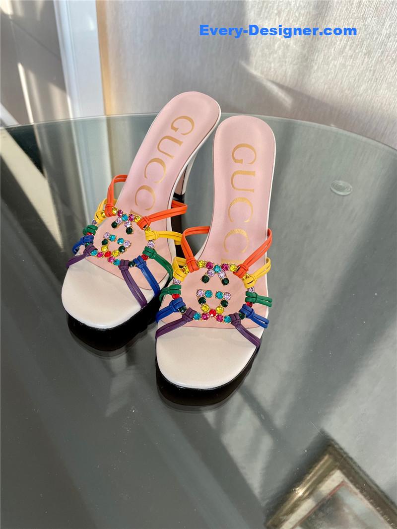 Gvc*1 new crystal embellished sandals and slippers