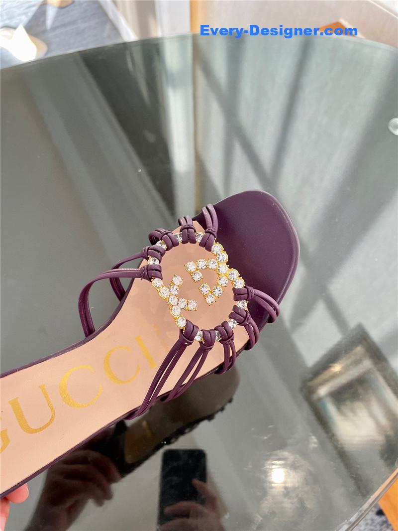Gvc*1 new crystal embellished sandals and slippers