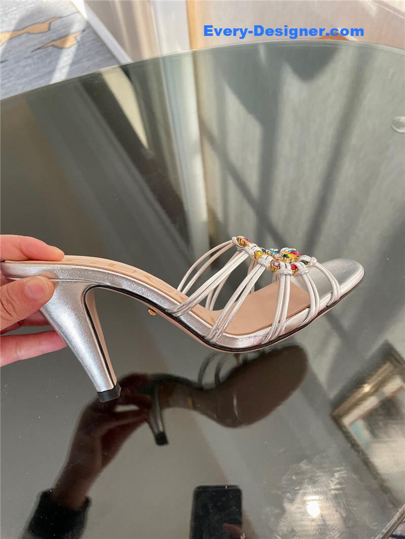 Gvc*1 new crystal embellished sandals and slippers