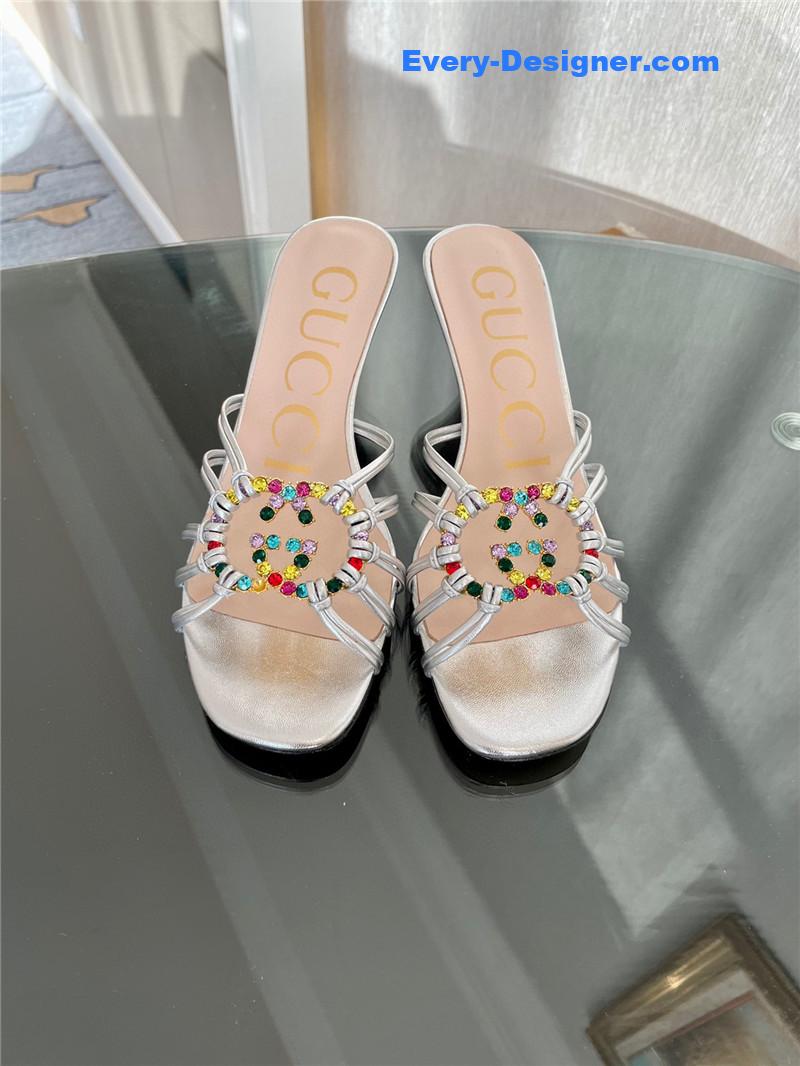 Gvc*1 new crystal embellished sandals and slippers
