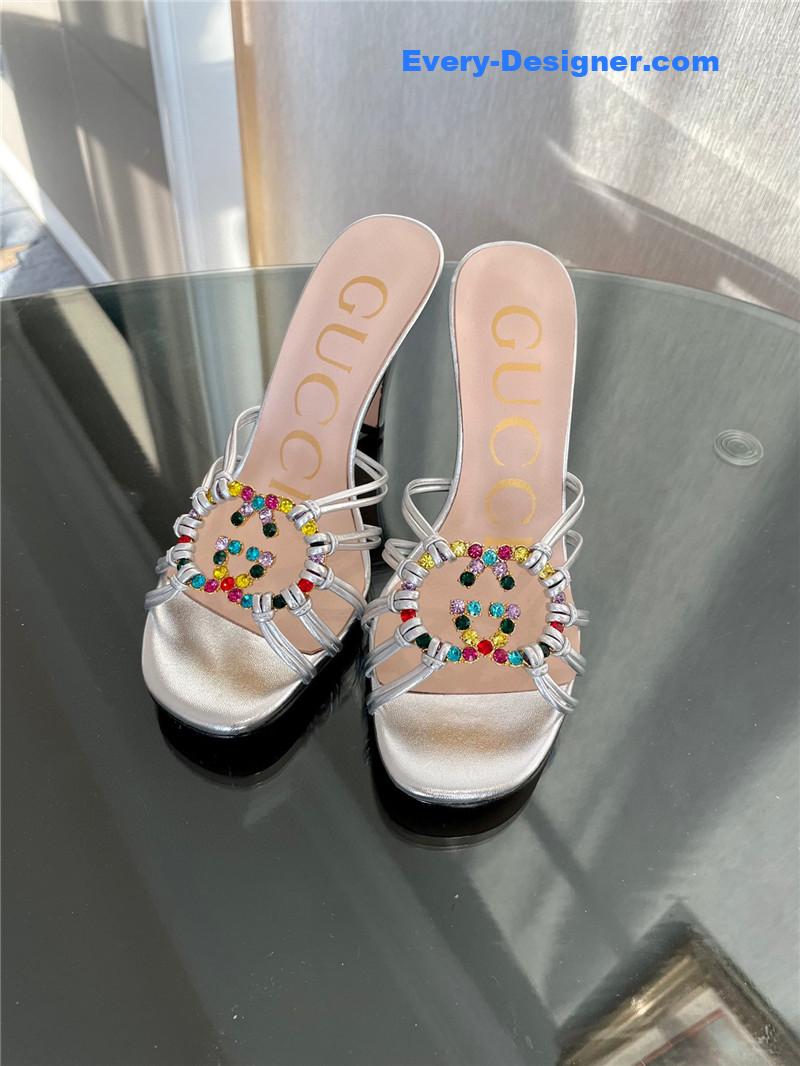 Gvc*1 new crystal embellished sandals and slippers
