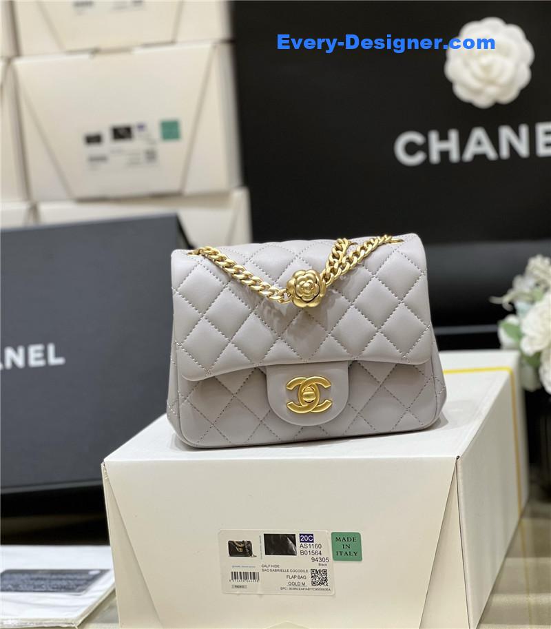 Ch**el cf camellia flap bag small
