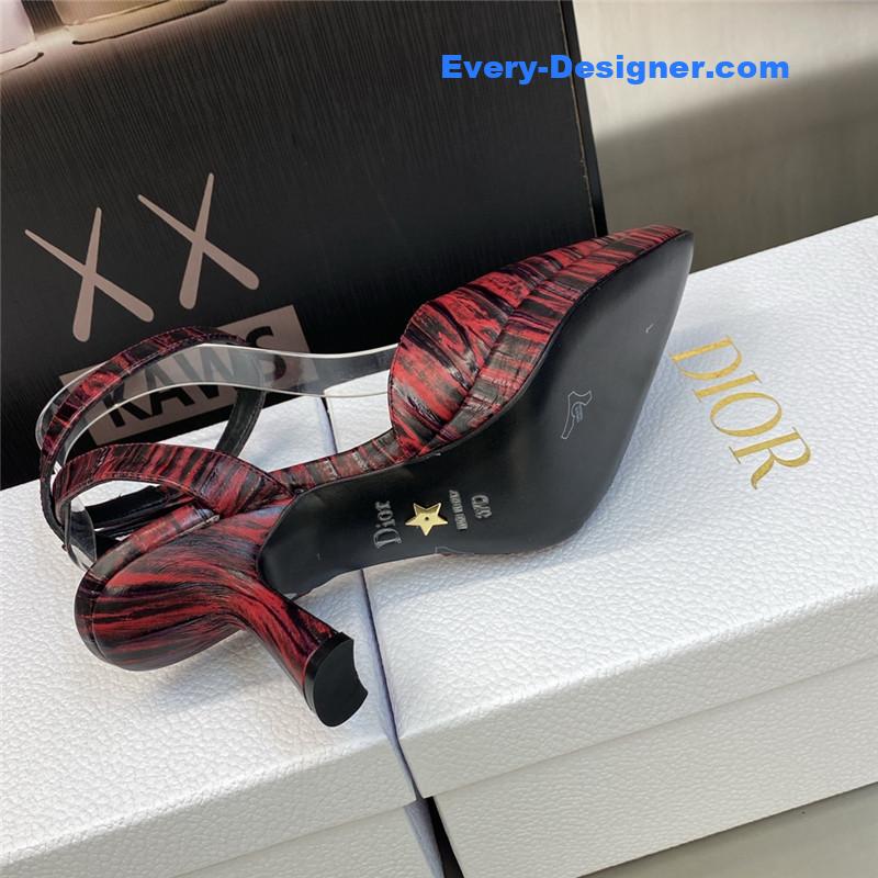 D10r metal buckle platform muller women’s sandals