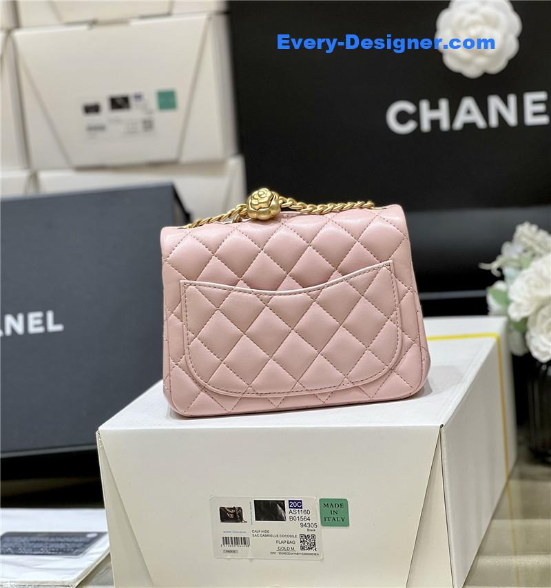 Ch**el cf camellia flap bag small