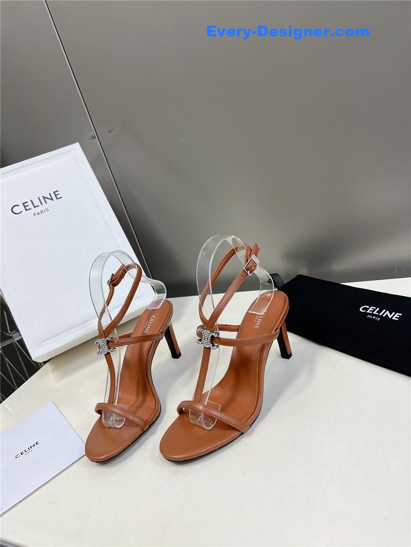 Ce1i*e logo high heel sandals