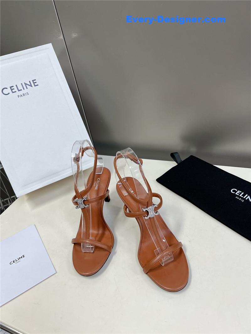 Ce1i*e logo high heel sandals