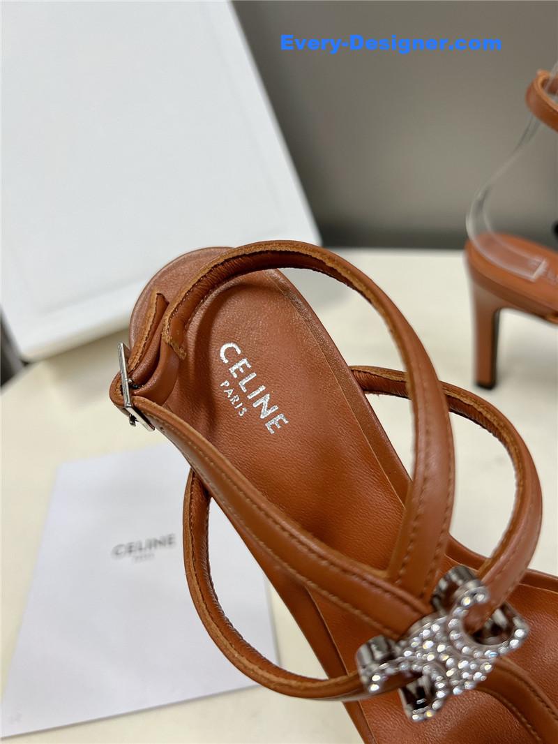 Ce1i*e logo high heel sandals