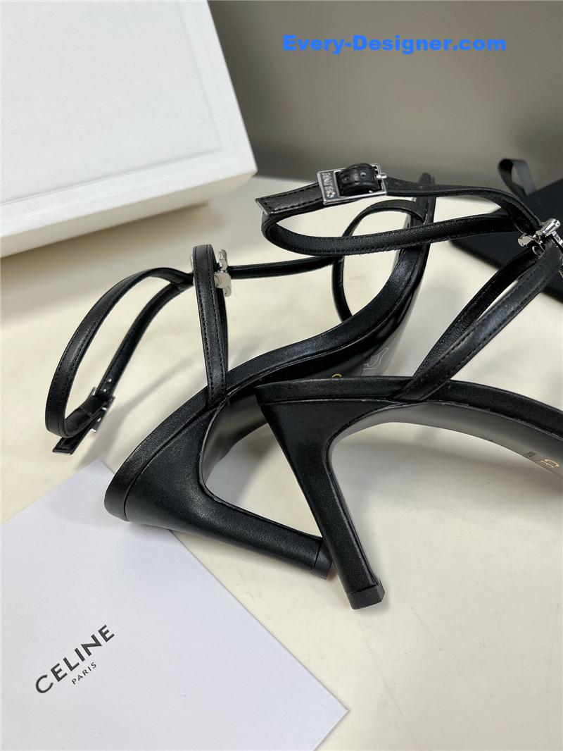 Ce1i*e logo high heel sandals