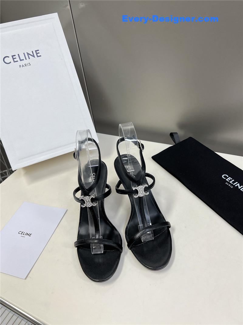 Ce1i*e logo high heel sandals