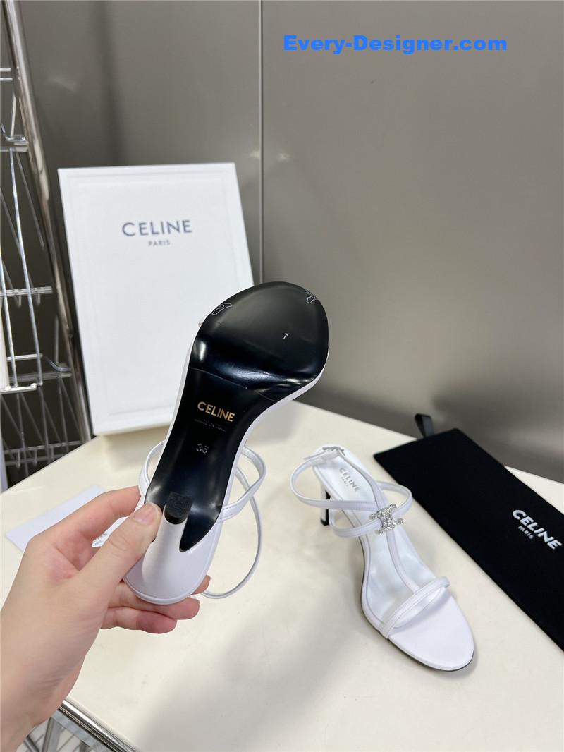 Ce1i*e logo high heel sandals