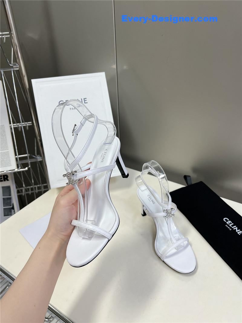 Ce1i*e logo high heel sandals