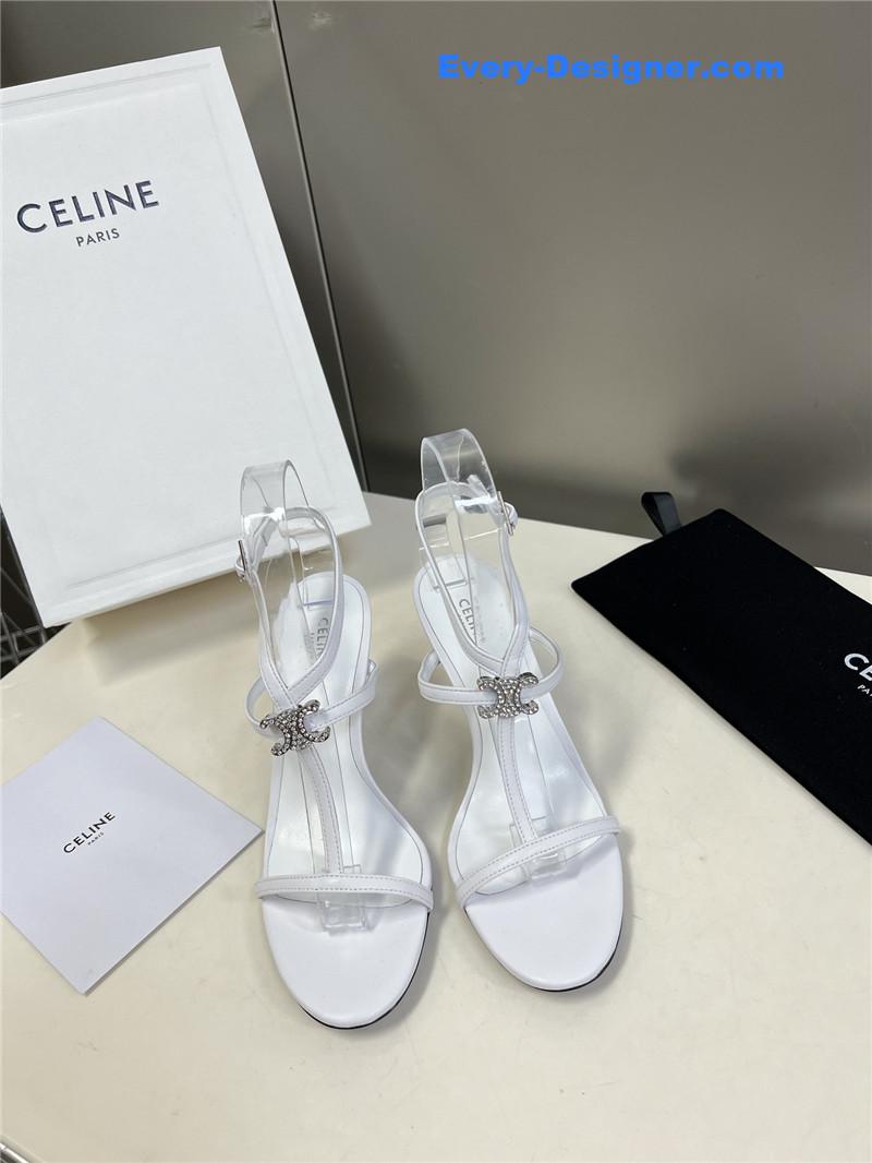 Ce1i*e logo high heel sandals