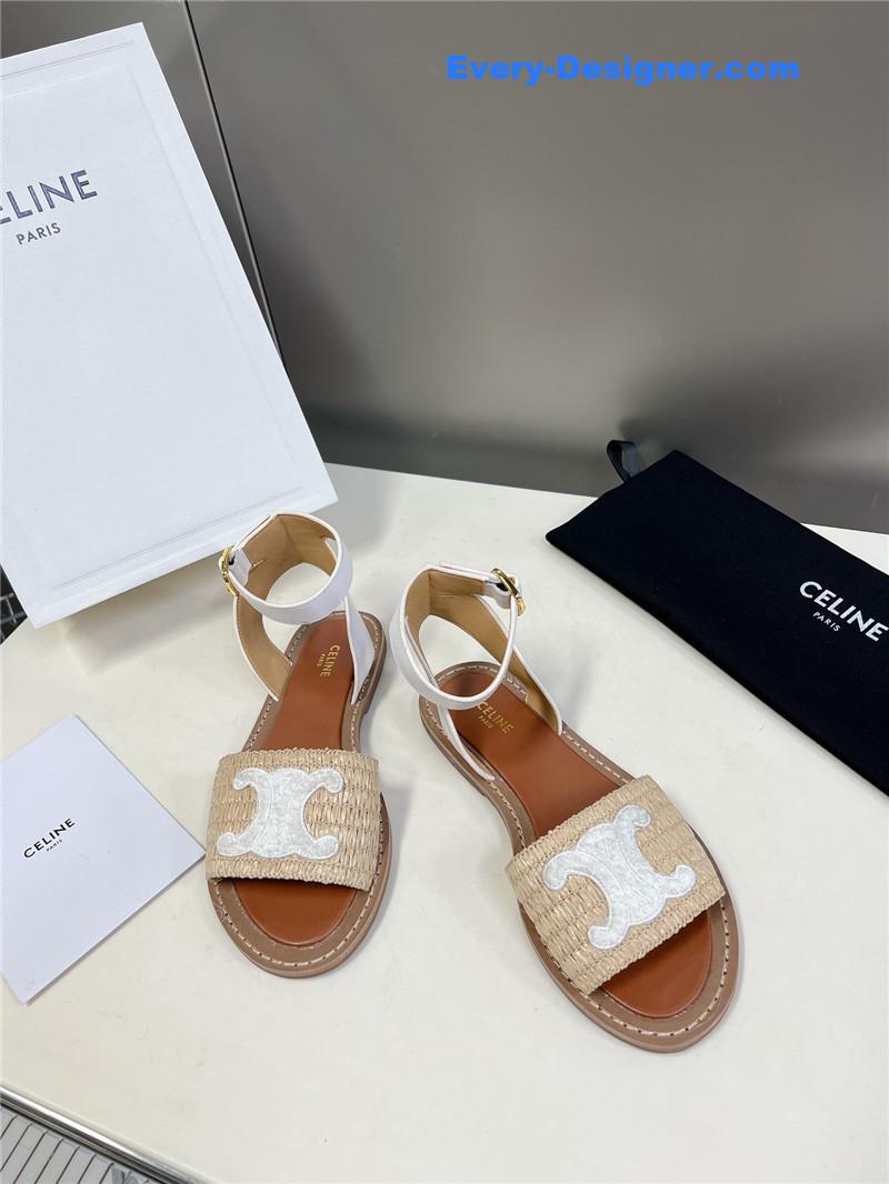 Ce1i*e logo flat sandals