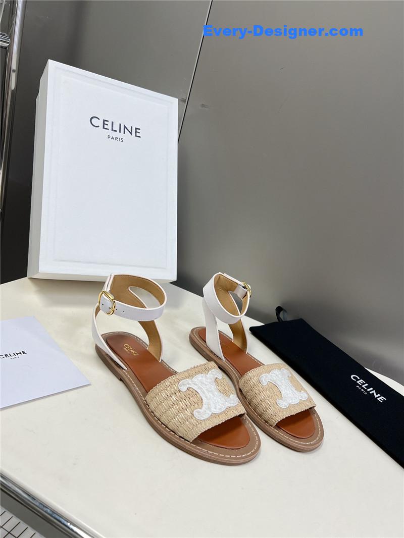 Ce1i*e logo flat sandals