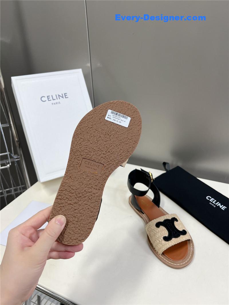 Ce1i*e logo flat sandals