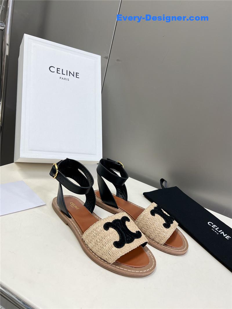 Ce1i*e logo flat sandals