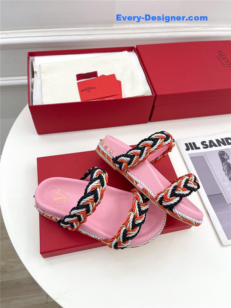 Va1e*ntin0 hand woven slippers