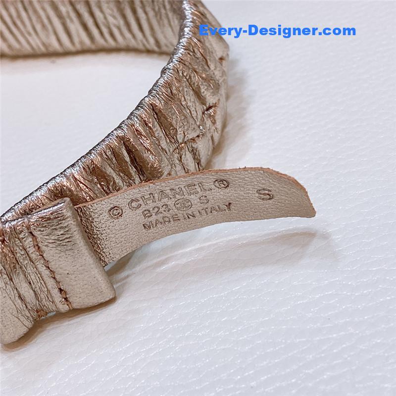 Ch**el calfskin elastic belt