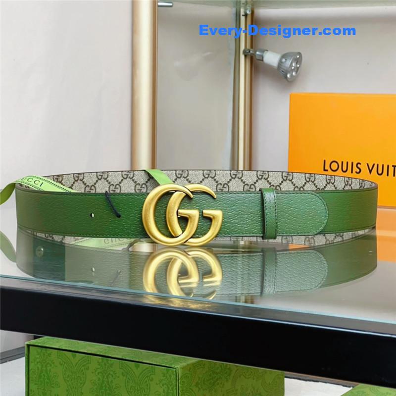 Gvc*1 reversible belt with double g buckle