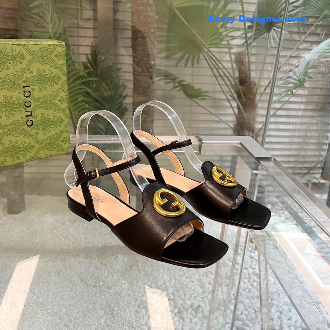 Gvc*1 logo blondie slingback strap sandals