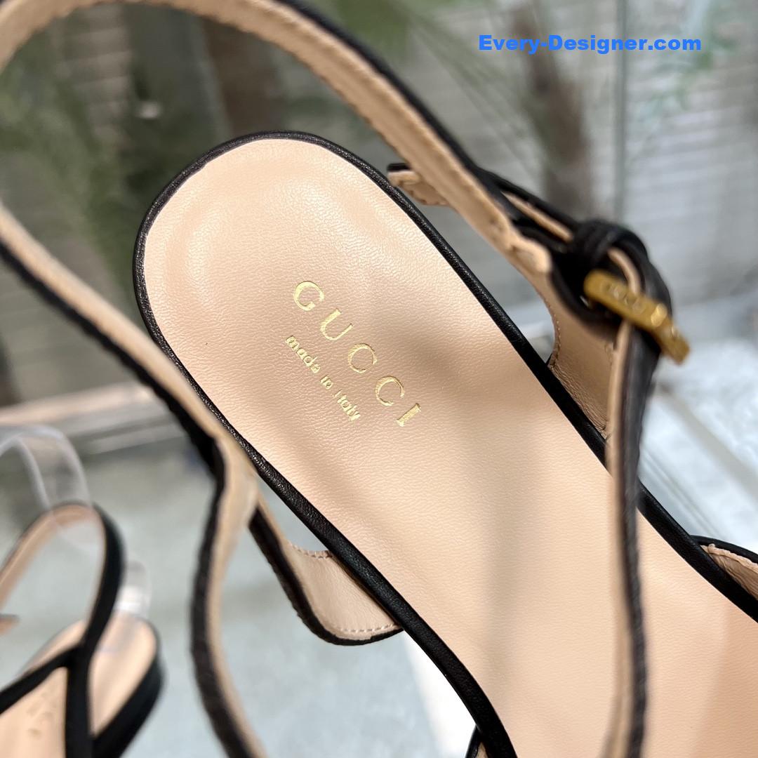 Gvc*1 logo blondie slingback strap sandals