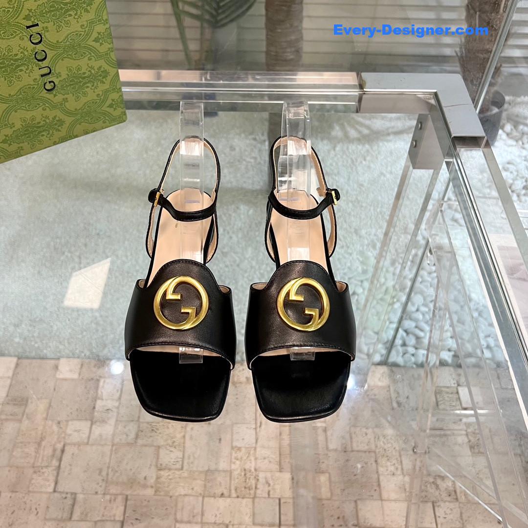 Gvc*1 logo blondie slingback strap sandals