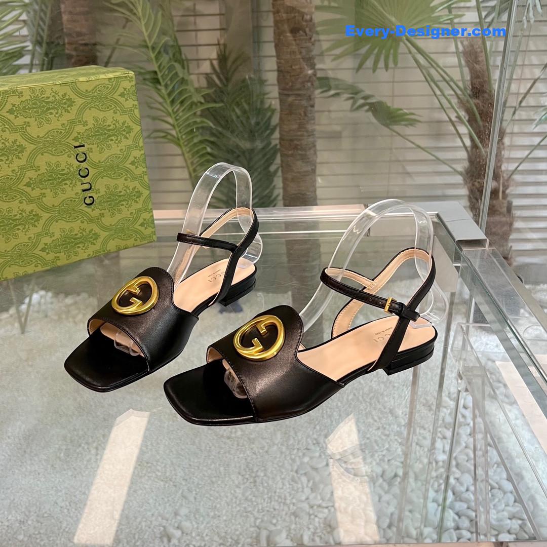 Gvc*1 logo blondie slingback strap sandals