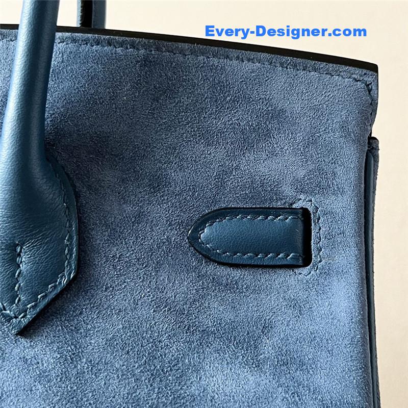 H**me5 birkin 25 suede bag