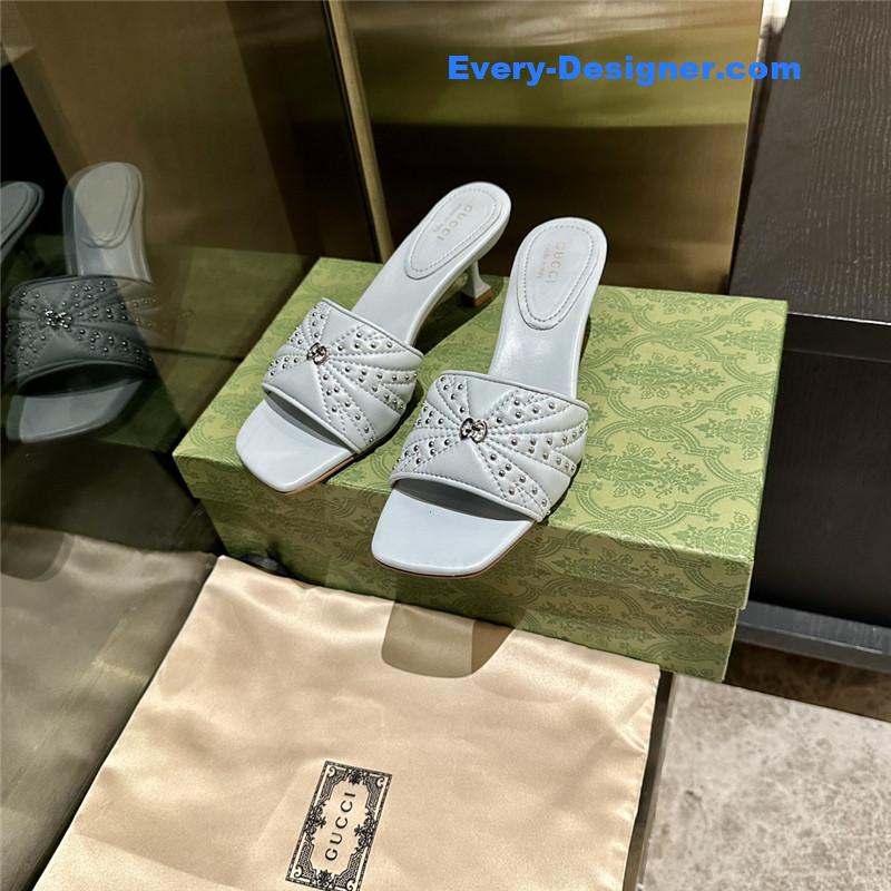 Gvc*1 high heel fish mouth sandals and slippers