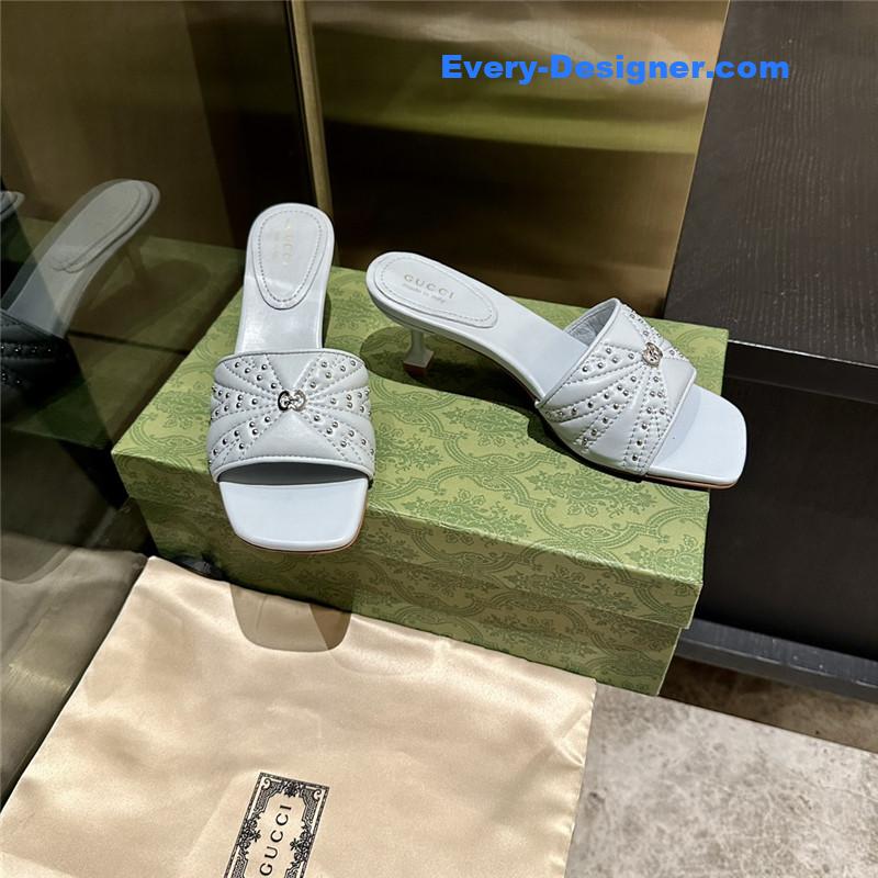 Gvc*1 high heel fish mouth sandals and slippers