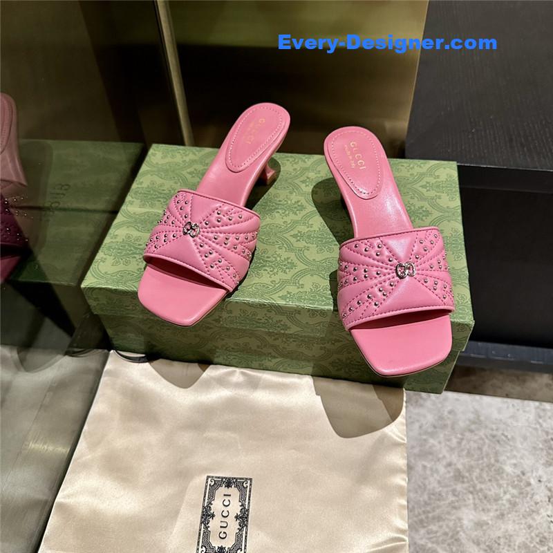 Gvc*1 high heel fish mouth sandals and slippers