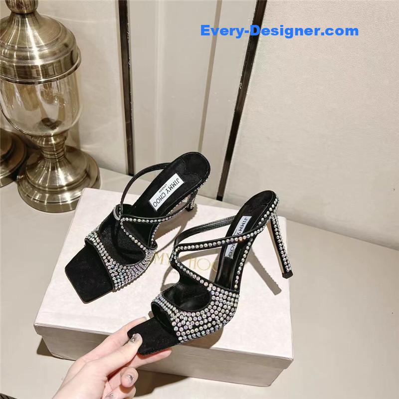 j1m*y ch00 hot D1am0nd series high-heeled sandals