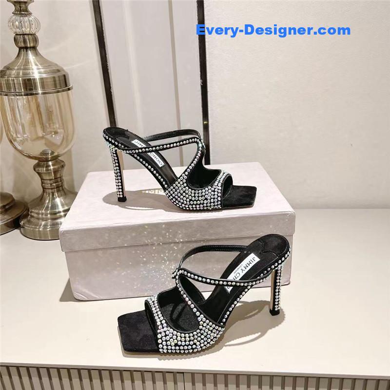 j1m*y ch00 hot D1am0nd series high-heeled sandals