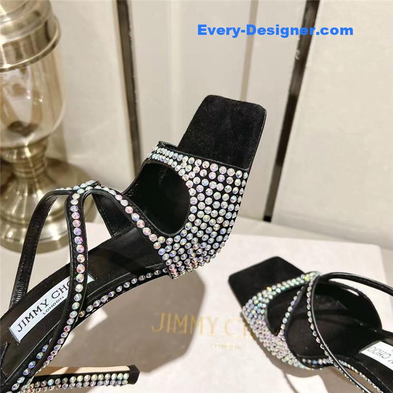 j1m*y ch00 hot D1am0nd series high-heeled sandals