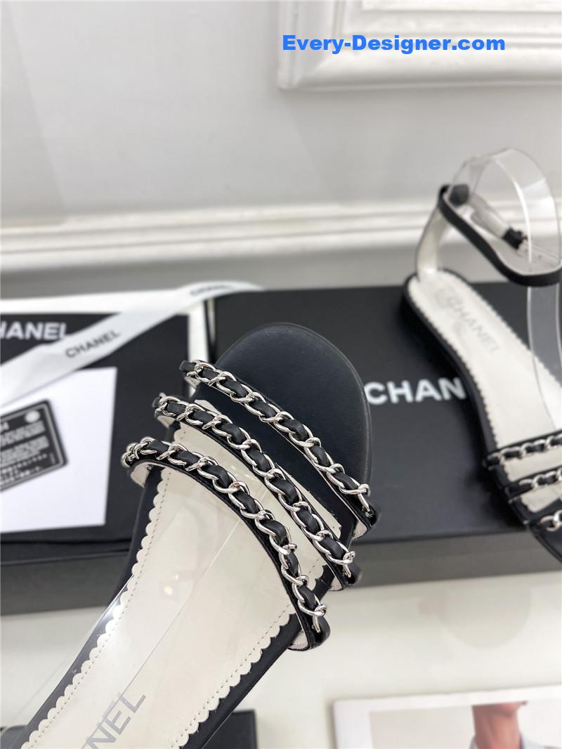 CC counter catwalk style chain sandals