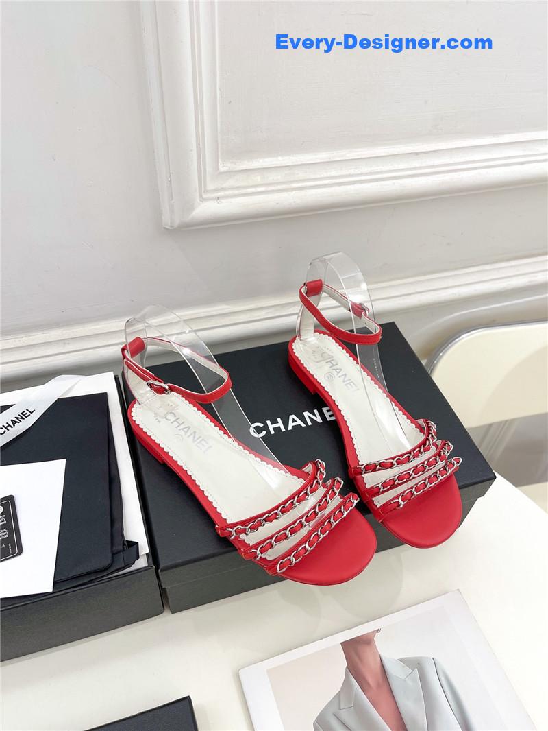 CC counter catwalk style chain sandals