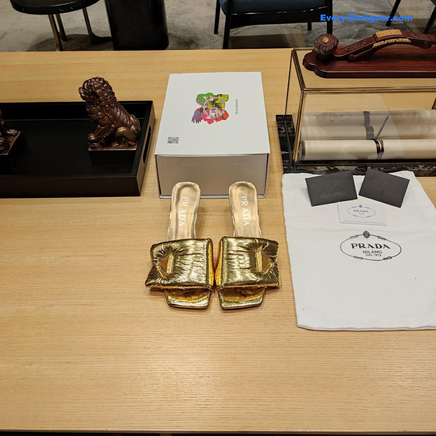 Pra*a macaron series explosive sandals