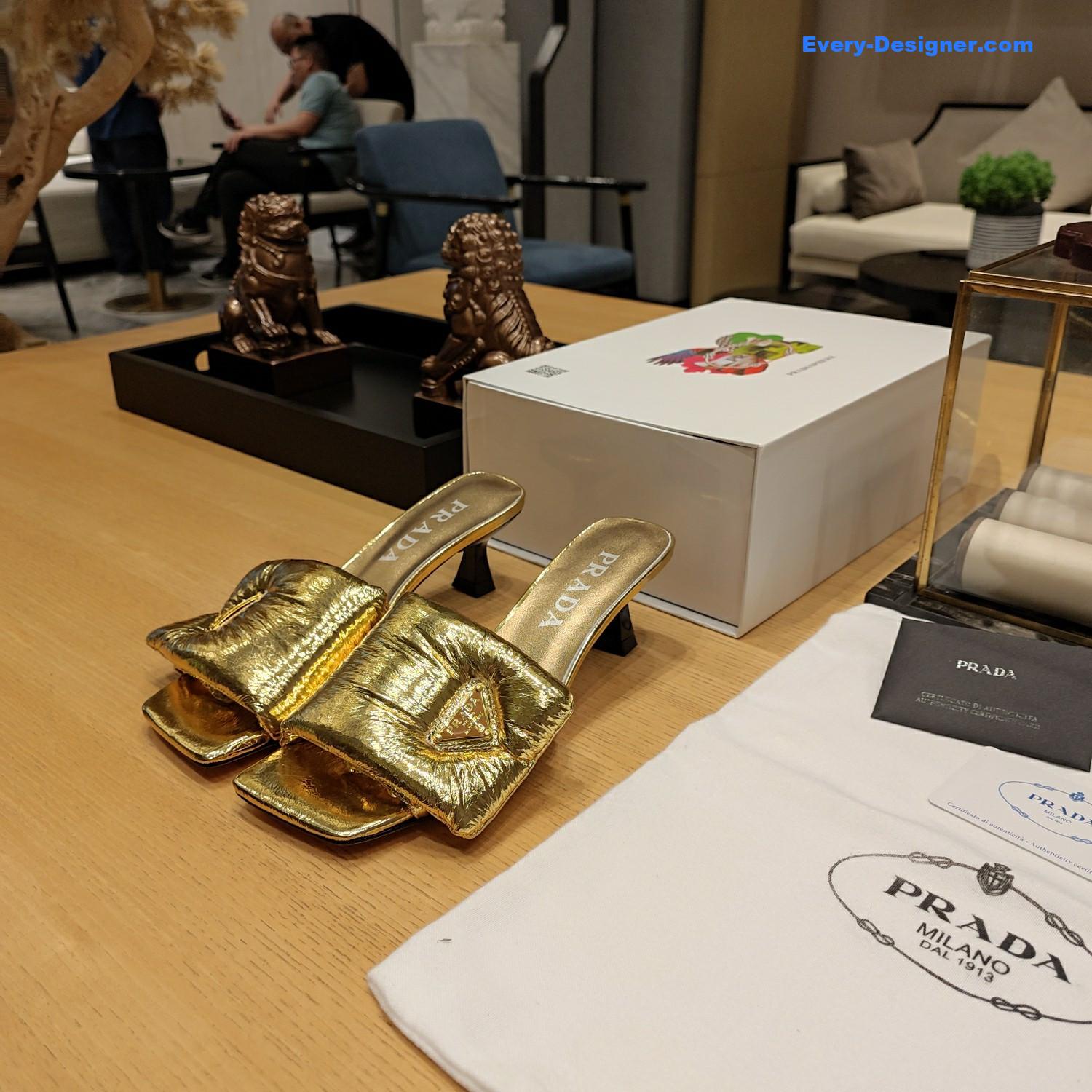 Pra*a macaron series explosive sandals